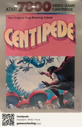 Centipede Atari 7800, NTSC box front