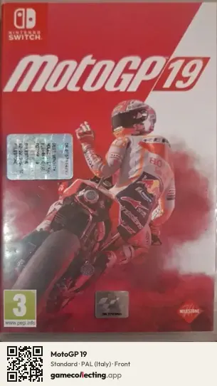 MotoGP 19 Nintendo Switch, Italy box front