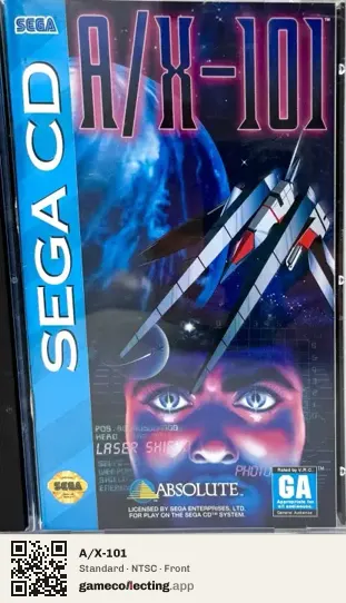 A/X-101 Sega Mega-CD / Sega CD, NTSC box front