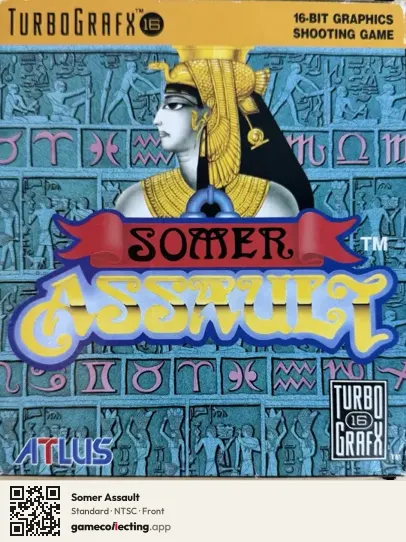 Somer Assault TurboGrafx-16, NTSC box front