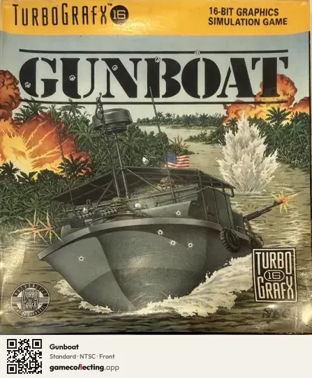 Gunboat TurboGrafx-16, NTSC box front