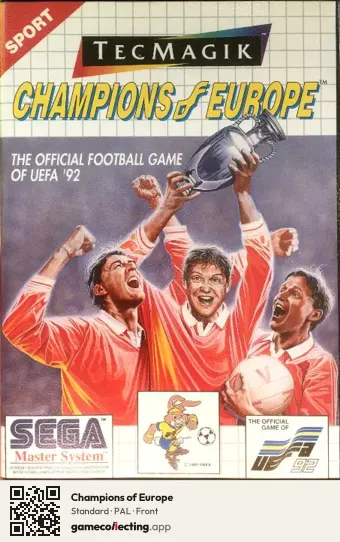 Champions of Europe Sega Master System, PAL box front
