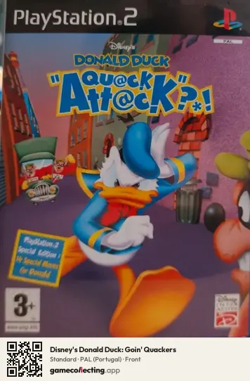 Disney's Donald Duck: Goin' Quackers PlayStation 2, Portugal box front