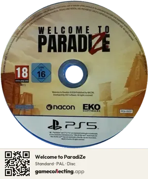 Welcome to ParadiZe PlayStation 5, PAL disc
