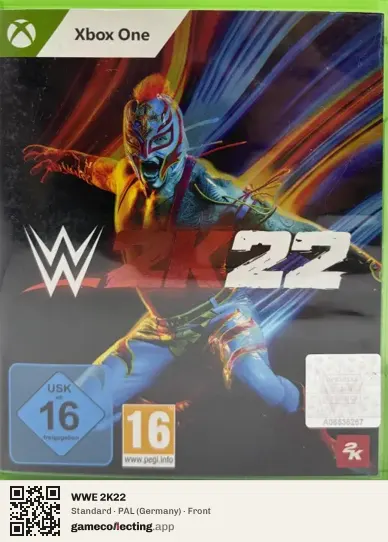 WWE 2K22 Xbox One, Germany box front
