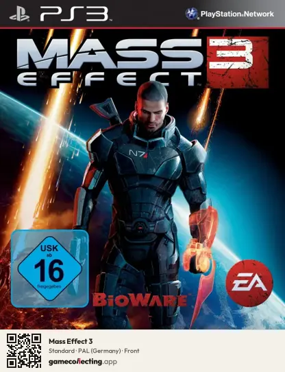 Mass Effect 3 PlayStation 3, Germany box front