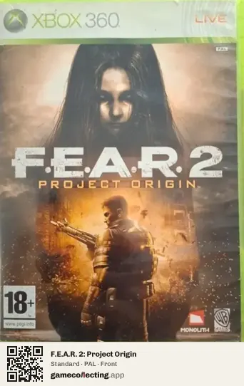 F.E.A.R. 2: Project Origin Xbox 360, PAL box front