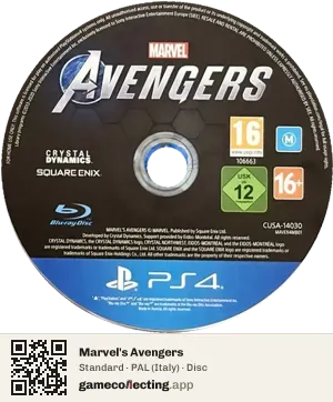Marvel's Avengers PlayStation 4, PAL disc