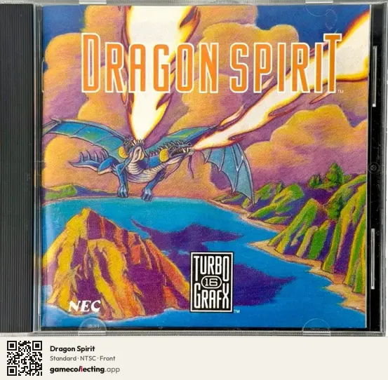 Dragon Spirit TurboGrafx-16, NTSC box front