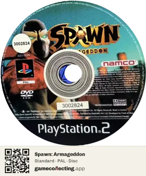 Spawn: Armageddon PlayStation 2, PAL disc