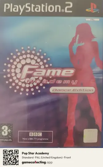 Pop Star Academy PlayStation 2, United Kingdom box front