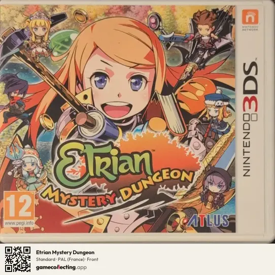 Etrian Mystery Dungeon Nintendo 3DS, France box front