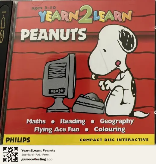 Yearn2Learn: Peanuts Philips CD-i, PAL box front