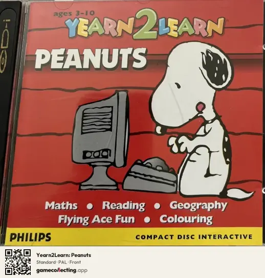 Yearn2Learn: Peanuts Philips CD-i, PAL box front