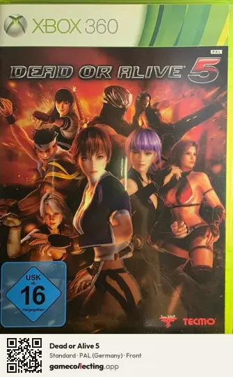 Dead or Alive 5 Xbox 360, Germany box front