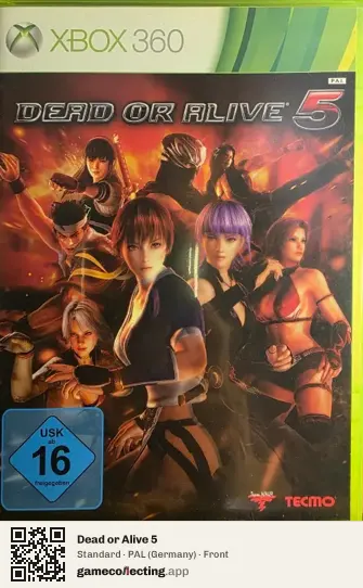 Dead or Alive 5 Xbox 360, Germany box front