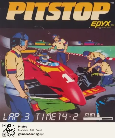 Pitstop ColecoVision, PAL box front