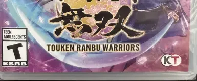 Touken Ranbu Warriors, the ESRB box on its front