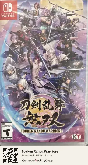 Touken Ranbu Warriors Nintendo Switch, NTSC box front