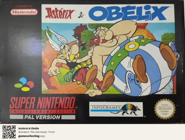 Astérix & Obélix Super Nintendo Entertainment System, Germany box front