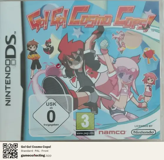 Go! Go! Cosmo Cops! Nintendo DS, PAL box front
