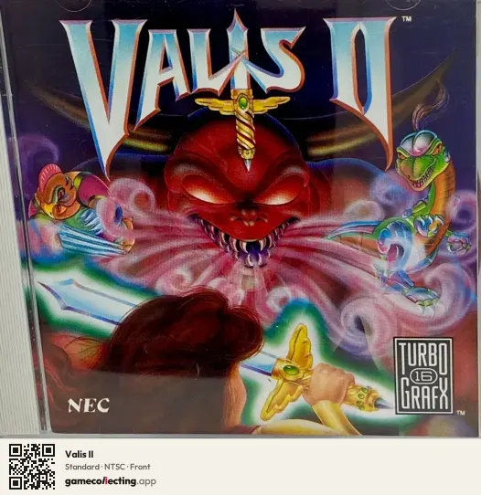 Valis II TurboGrafx-CD, NTSC box front