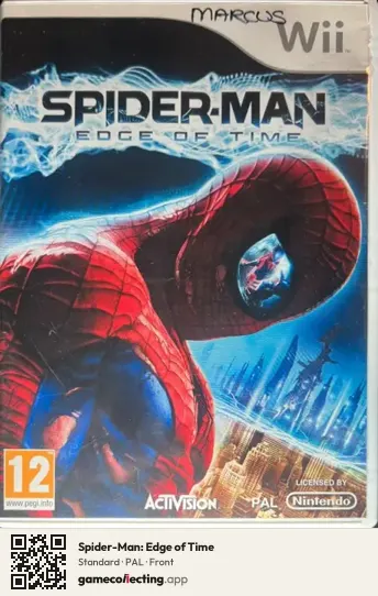 Spider-Man: Edge of Time Nintendo Wii, PAL box front