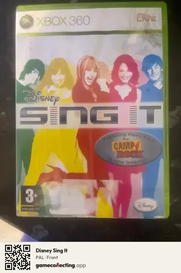 Disney Sing It Xbox 360, PAL box front