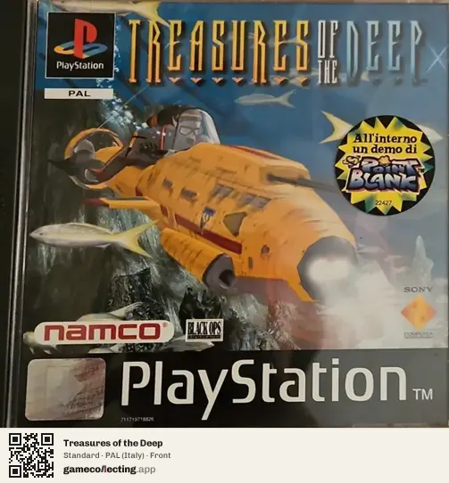 Treasures of the Deep PlayStation, Italy box front