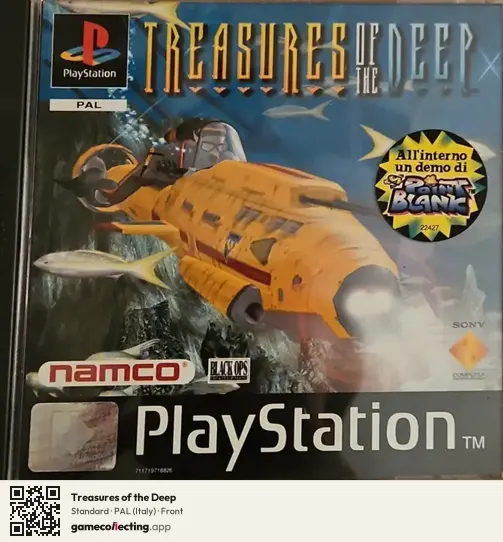 Treasures of the Deep PlayStation, Italy box front