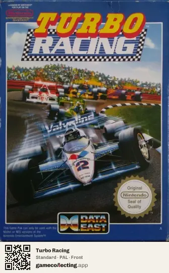 Turbo Racing Nintendo Entertainment System, PAL box front