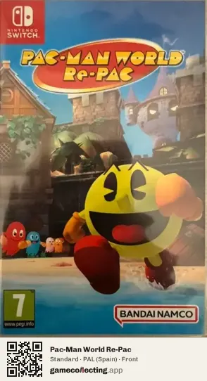 Pac-Man World Re-Pac Nintendo Switch, Spain box front