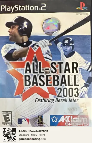 All-Star Baseball 2003 PlayStation 2, NTSC box front