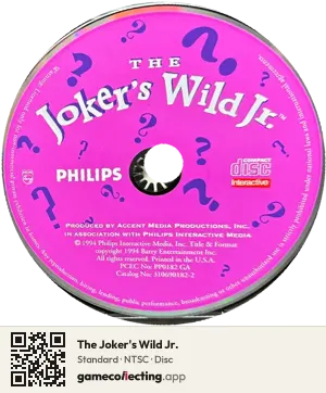 The Joker's Wild Jr. Philips CD-i, NTSC disc