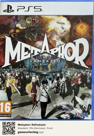 Metaphor: ReFantazio PlayStation 5, Germany box front