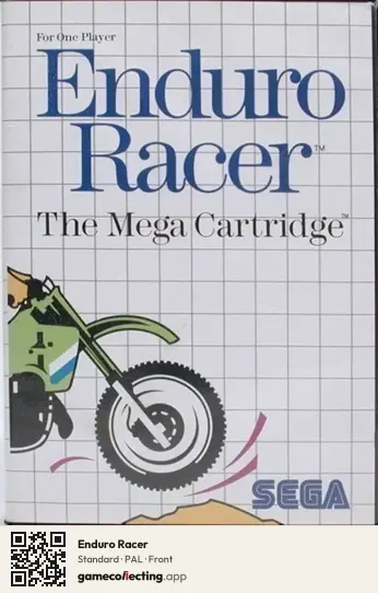Enduro Racer Sega Master System, PAL box front