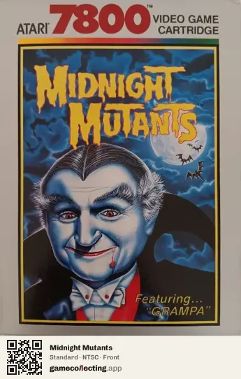 Midnight Mutants Atari 7800, NTSC box front