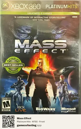 Mass Effect Xbox 360, NTSC box front