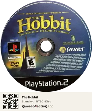 The Hobbit PlayStation 2, NTSC disc