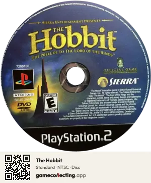 The Hobbit PlayStation 2, NTSC disc