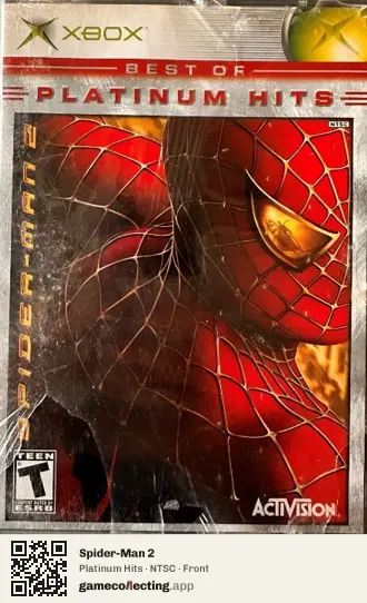 Spider-Man 2 Xbox, NTSC box front