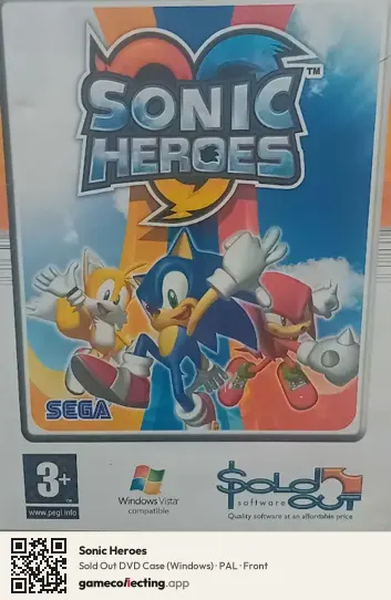 Sonic Heroes Computer, PAL box front