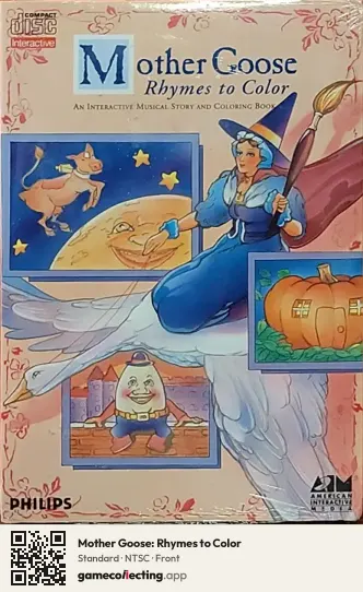 Mother Goose: Rhymes to Color Philips CD-i, NTSC box front