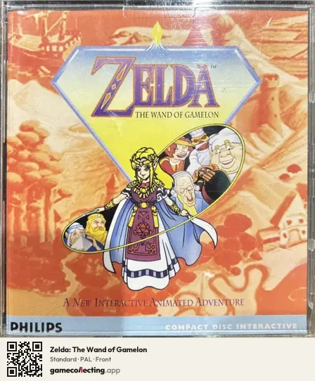 Zelda: The Wand of Gamelon Philips CD-i, PAL box front