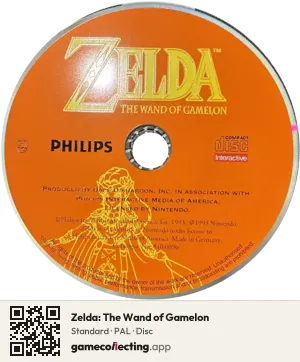 Zelda: The Wand of Gamelon Philips CD-i, PAL disc