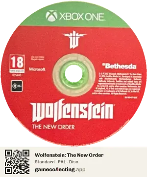 Wolfenstein: The New Order Xbox One, PAL disc