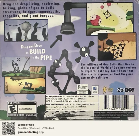 World of Goo Computer, NTSC box back