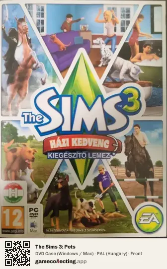 The Sims 3: Pets Computer, Hungary box front