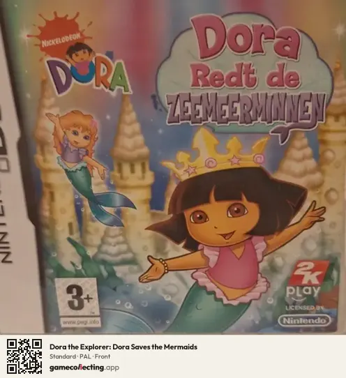 Dora the Explorer: Dora Saves the Mermaids Nintendo DS, PAL box front