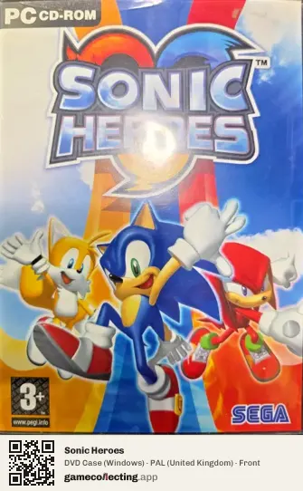 Sonic Heroes Computer, United Kingdom box front